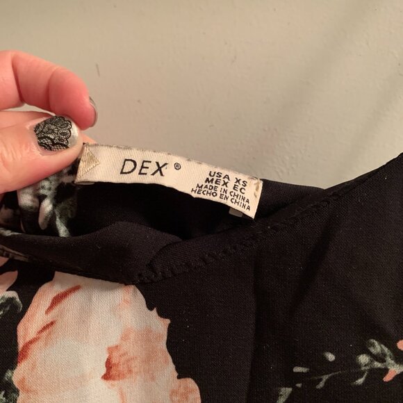 Dex - Floral Black sleeveless jumpsuit with spaghetti straps and pockets - XS - Picture 4 of 10
